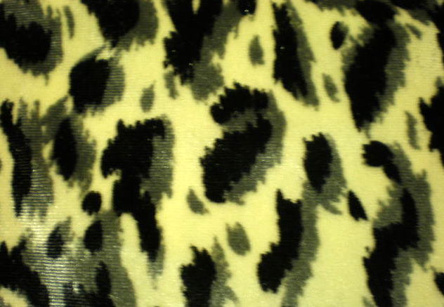 4.Grey-Black Leopard Velvet